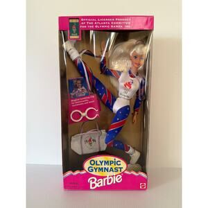 Vintage 1996 Olympic Gymnast Barbie Doll Mattel Altanta NIB NRFB Limited Edition